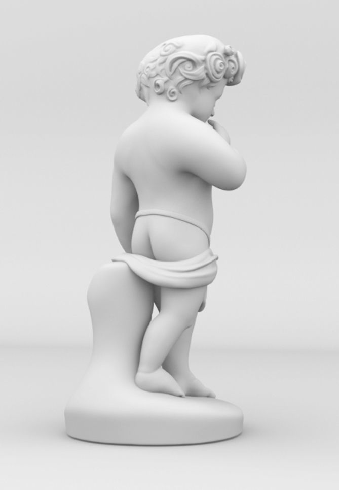 Child Sculpture 3D model 3D print model_2