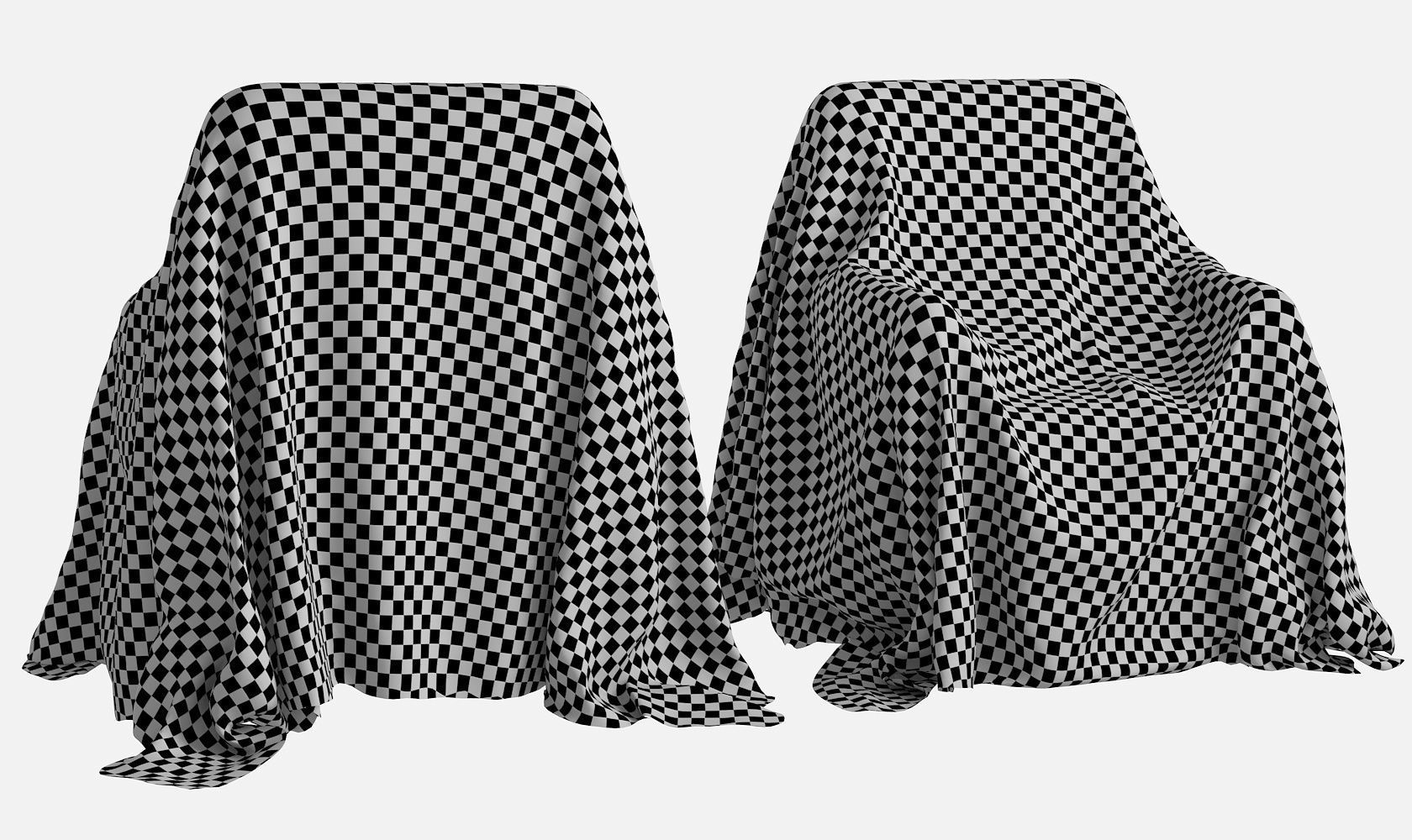 Fabric Cover V2 Low-poly 3D model_11