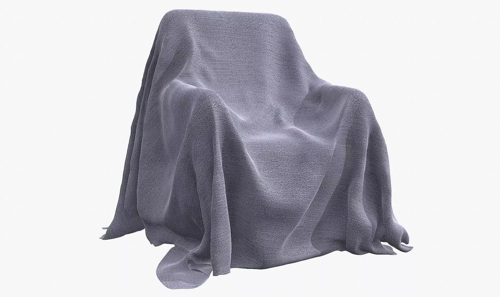 Fabric Cover V2 Low-poly 3D model_0