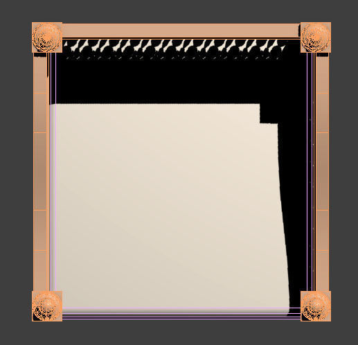 Arabic Sofa Low-poly 3D model_3