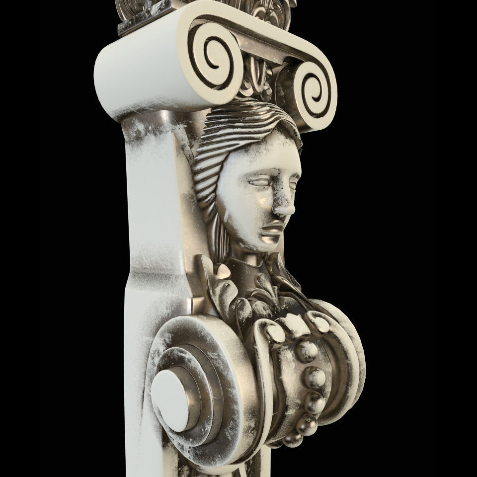 Baluster CNC 3D print model_3