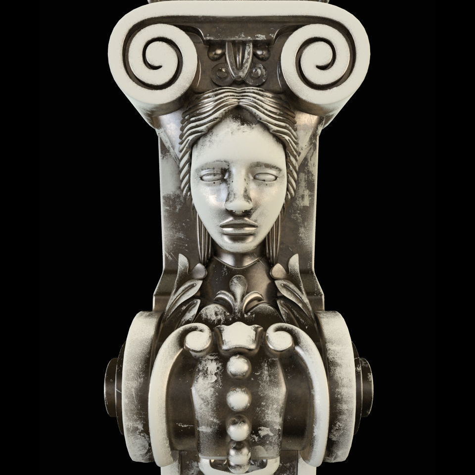 Baluster CNC 3D print model_4