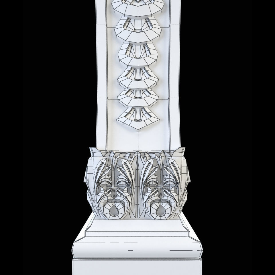 Baluster CNC 3D print model_11