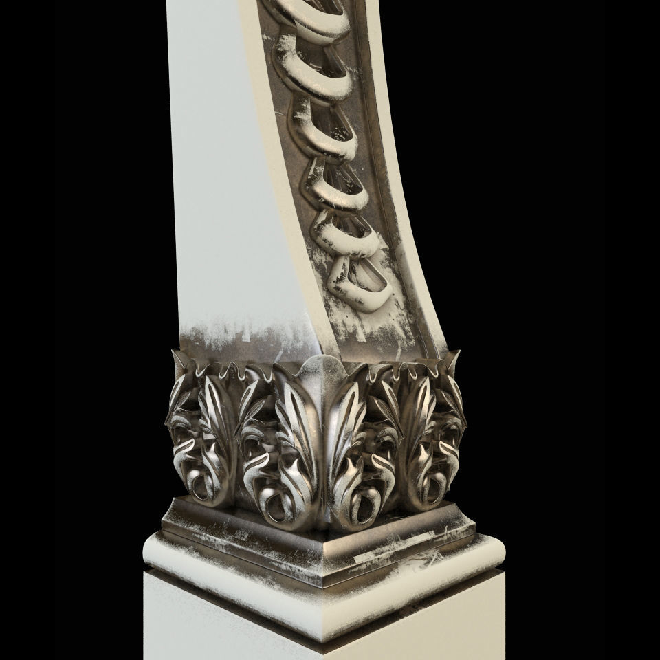 Baluster CNC 3D print model_14