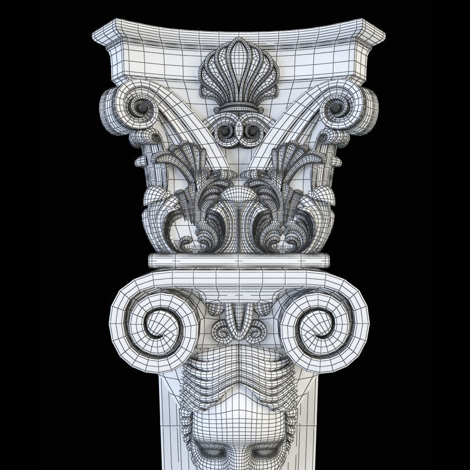 Baluster CNC 3D print model_9