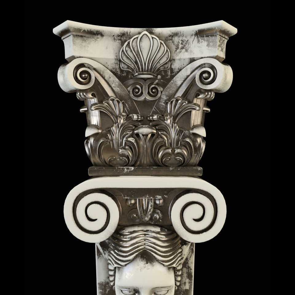 Baluster CNC 3D print model_2