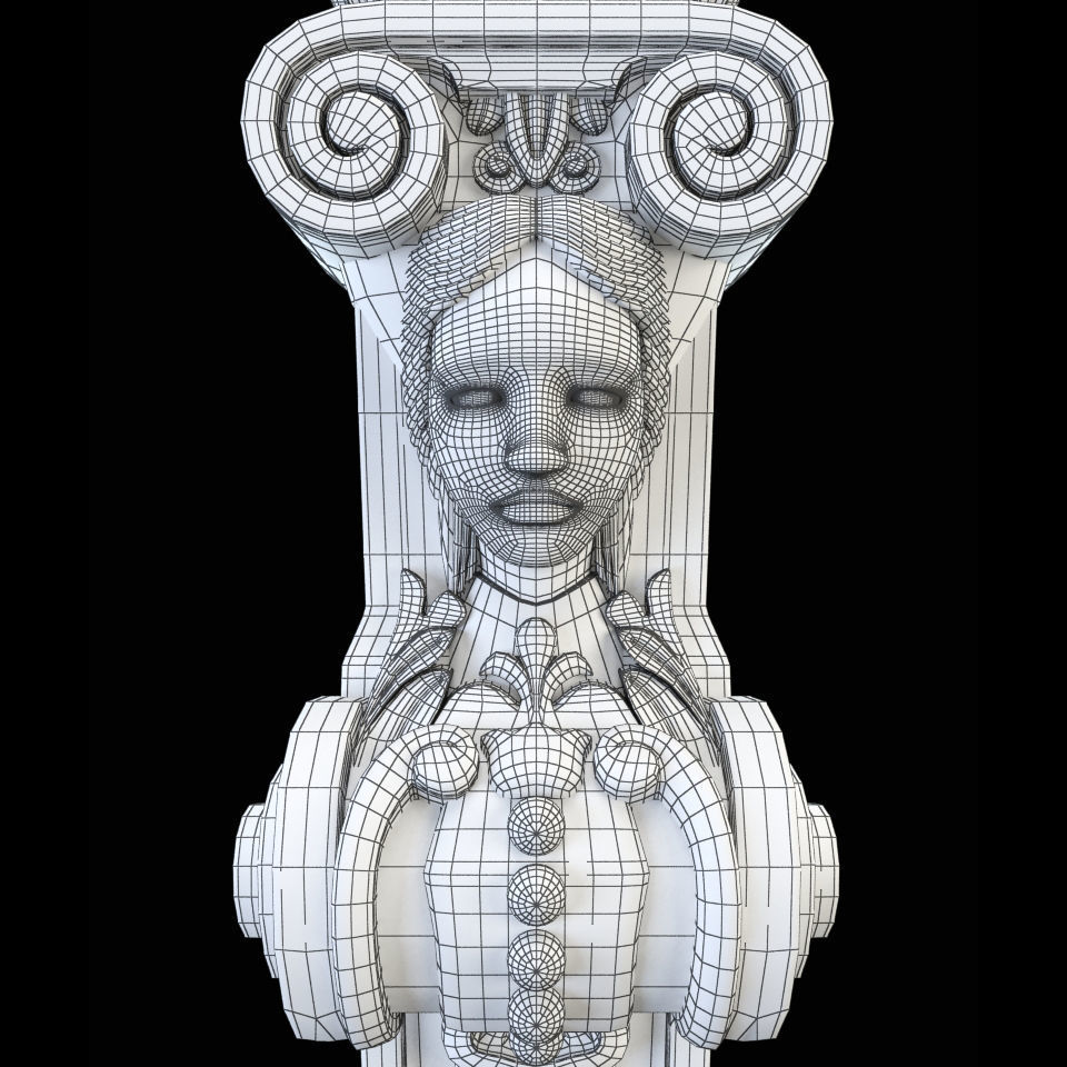 Baluster CNC 3D print model_5