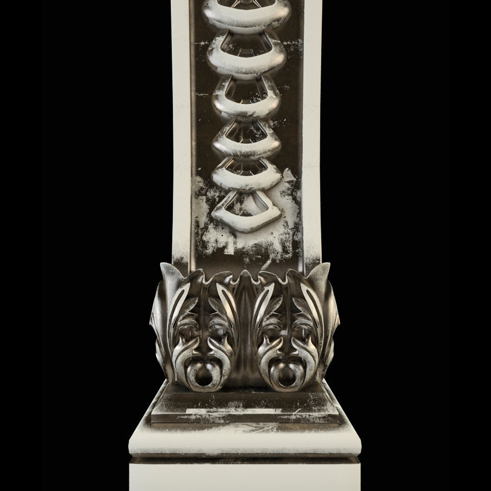 Baluster CNC 3D print model_8