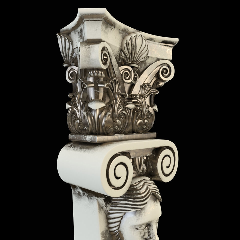 Baluster CNC 3D print model_1