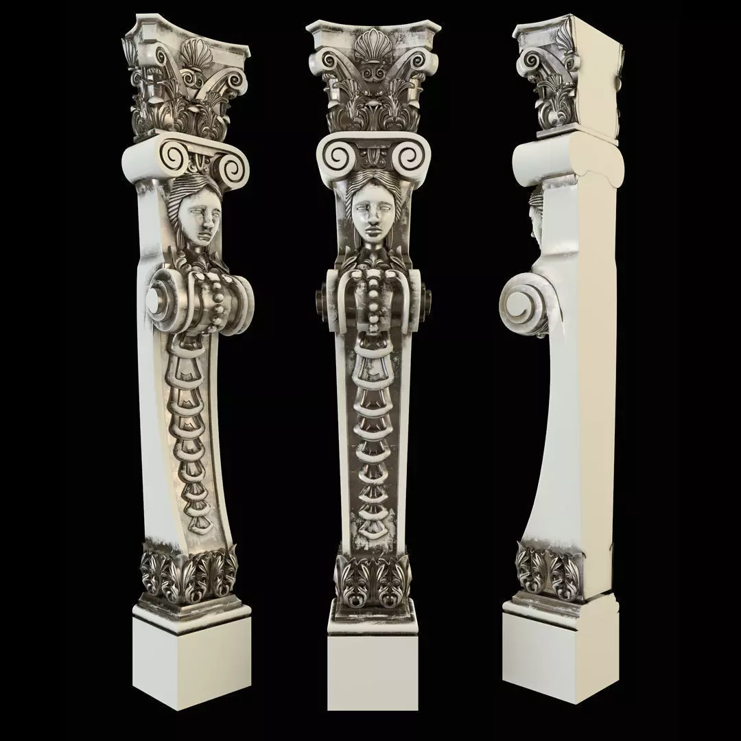 Baluster CNC 3D print model_0