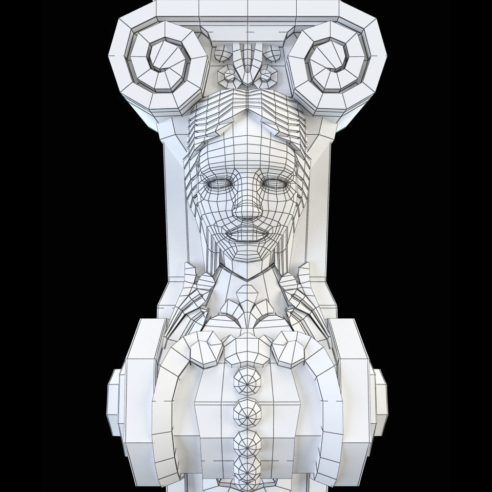 Baluster CNC 3D print model_6