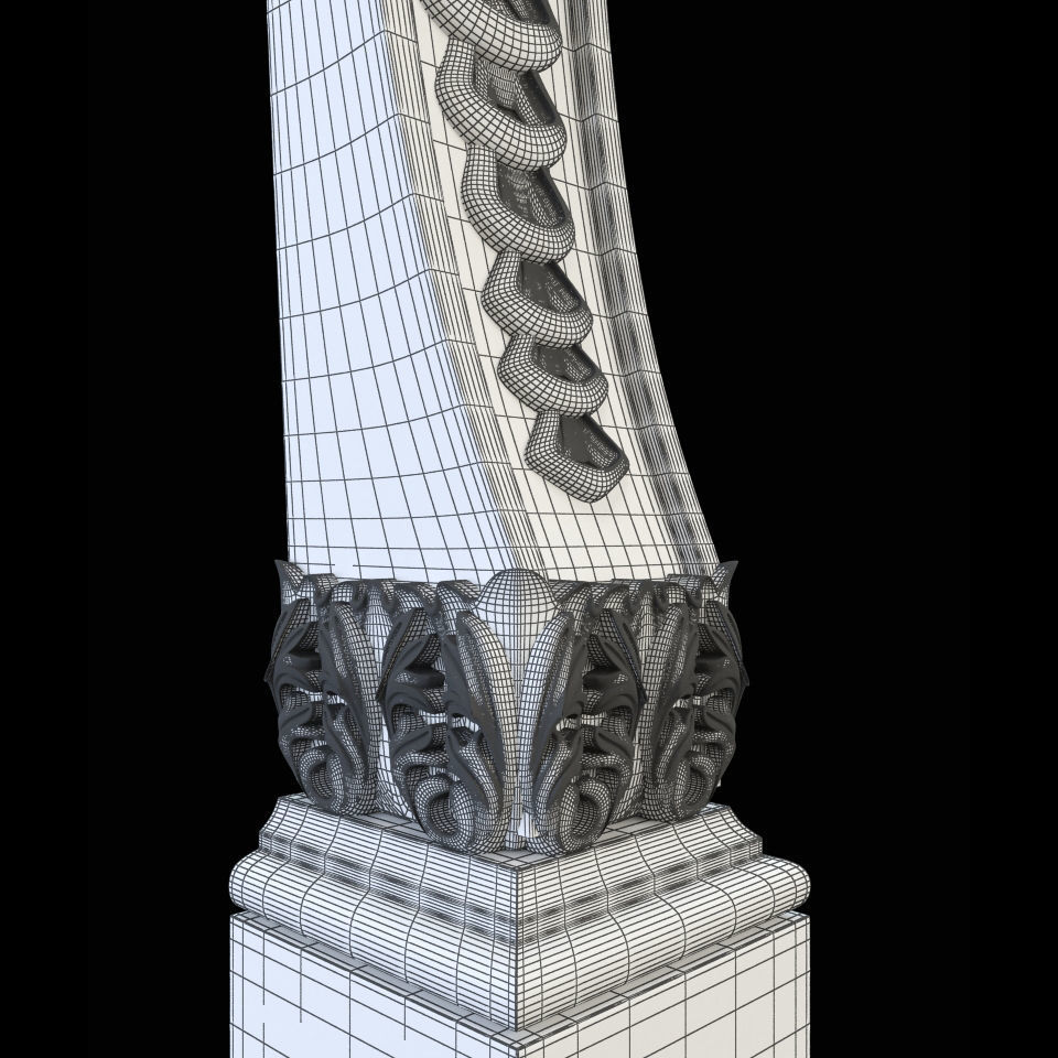 Baluster CNC 3D print model_13