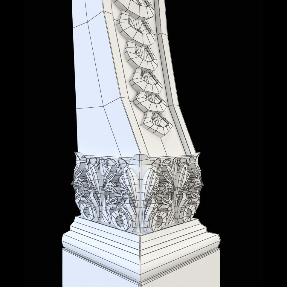 Baluster CNC 3D print model_12