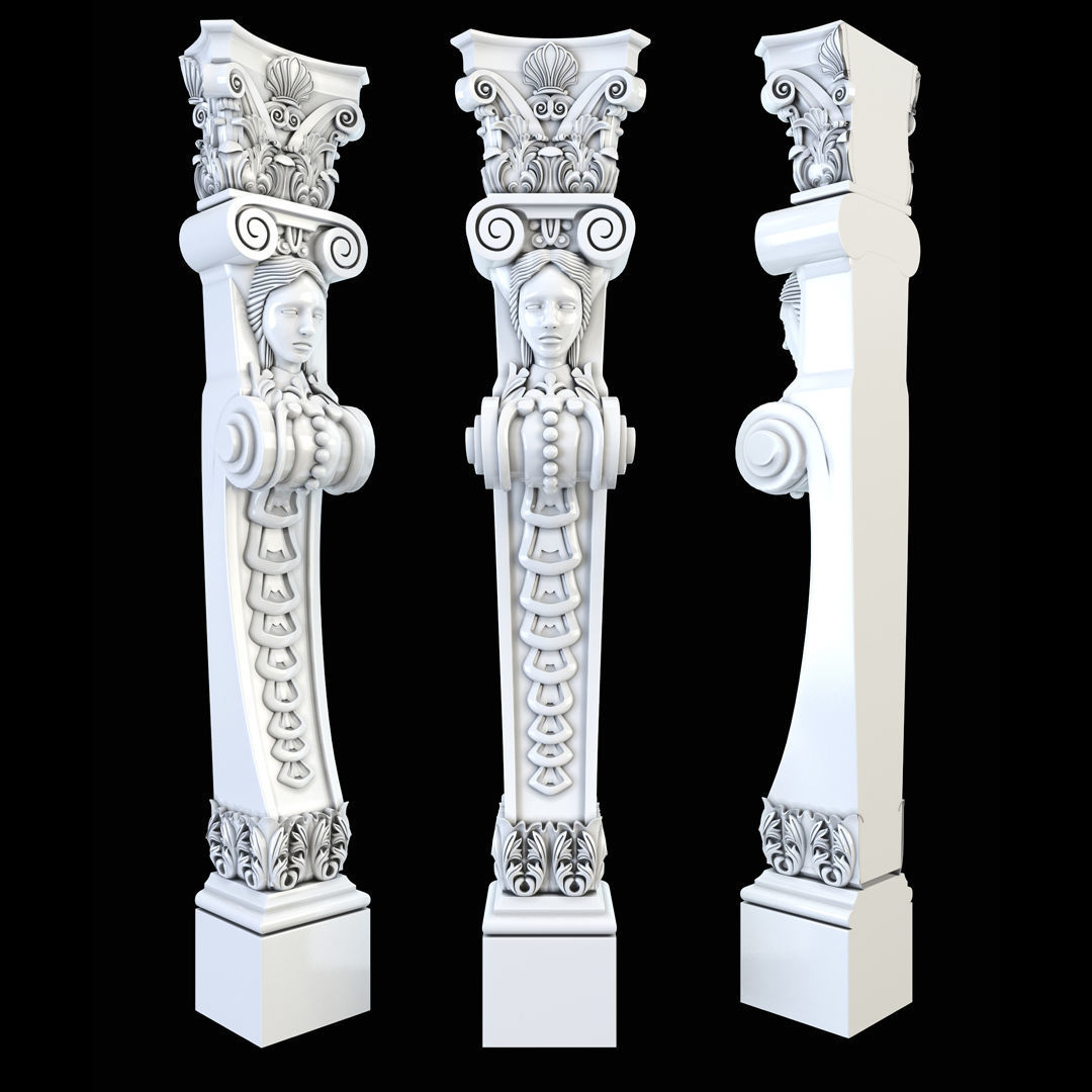 Baluster CNC 3D print model_15