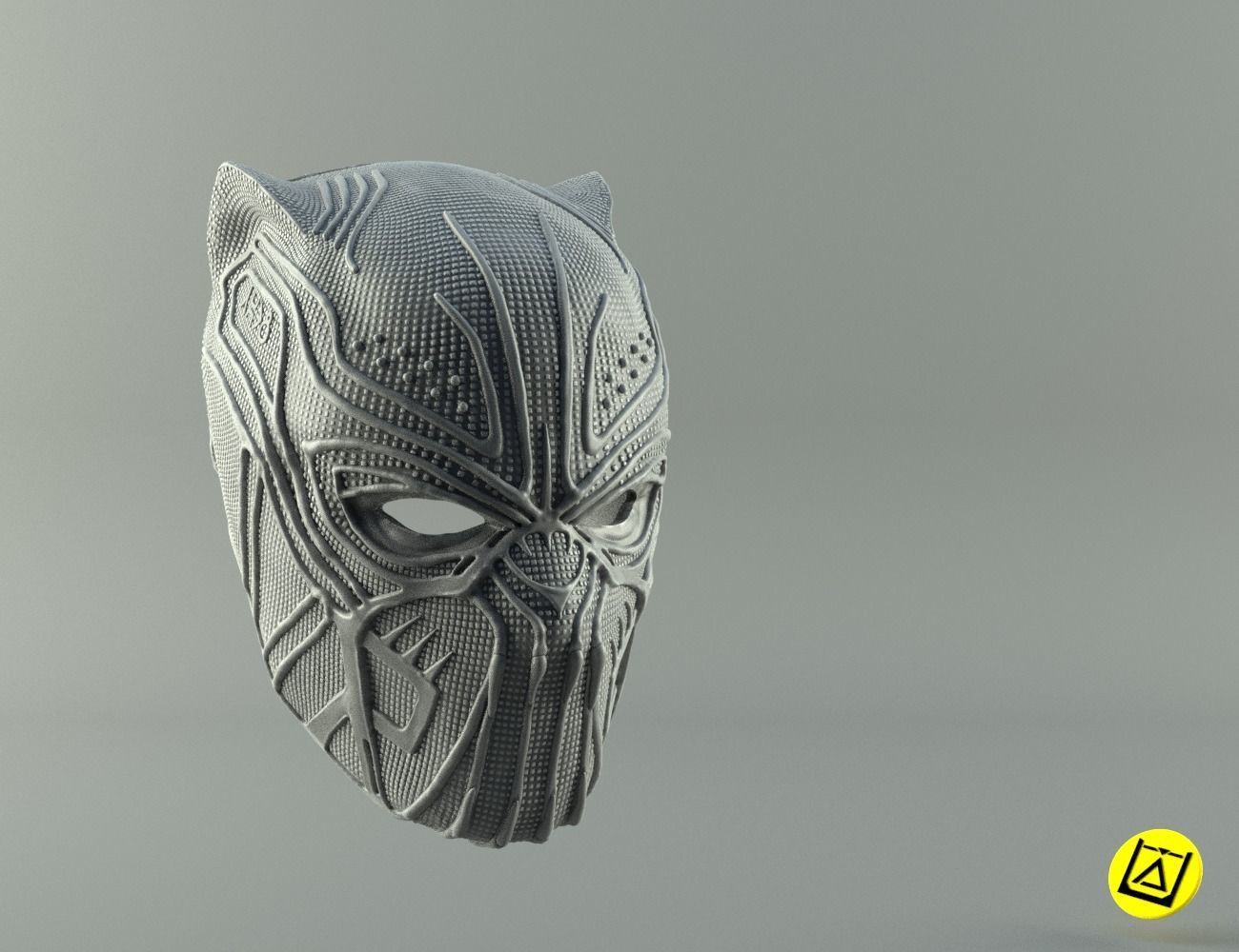 Killmonger Golden Jaguar full mask 3D print model_10