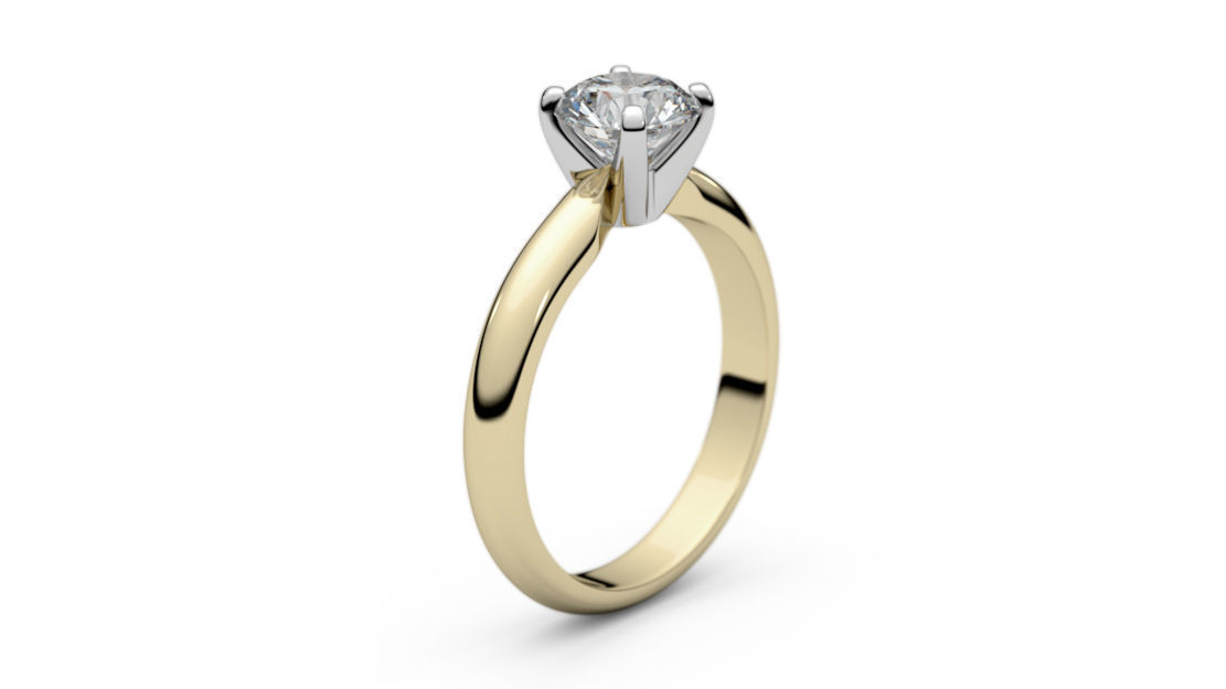 Set from Eight Solitaire Ring 3D print model_10