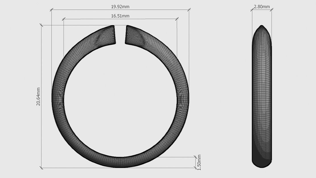 Set from Eight Solitaire Ring 3D print model_3