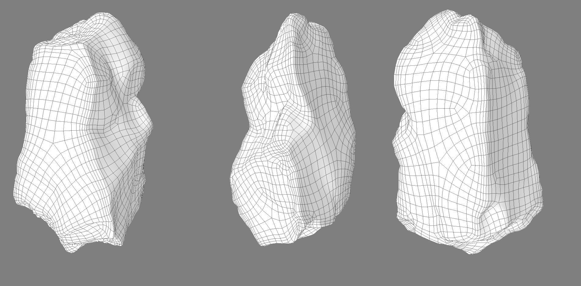 Rock low poly 3D model piece of Low-poly 3D model_6