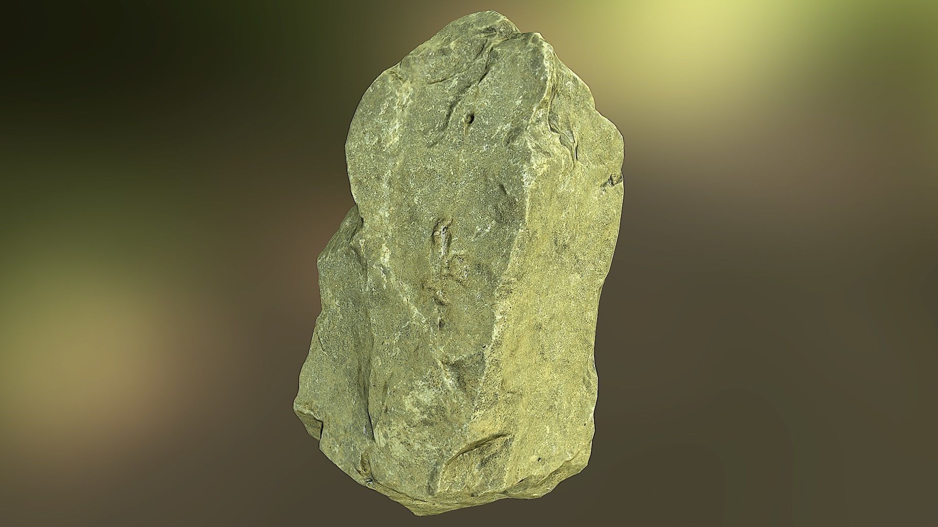 Rock low poly 3D model piece of Low-poly 3D model_2