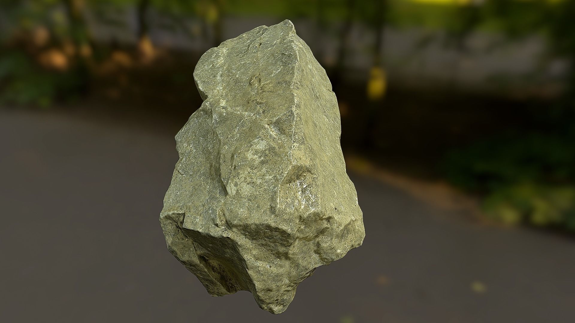Rock low poly 3D model piece of Low-poly 3D model_4