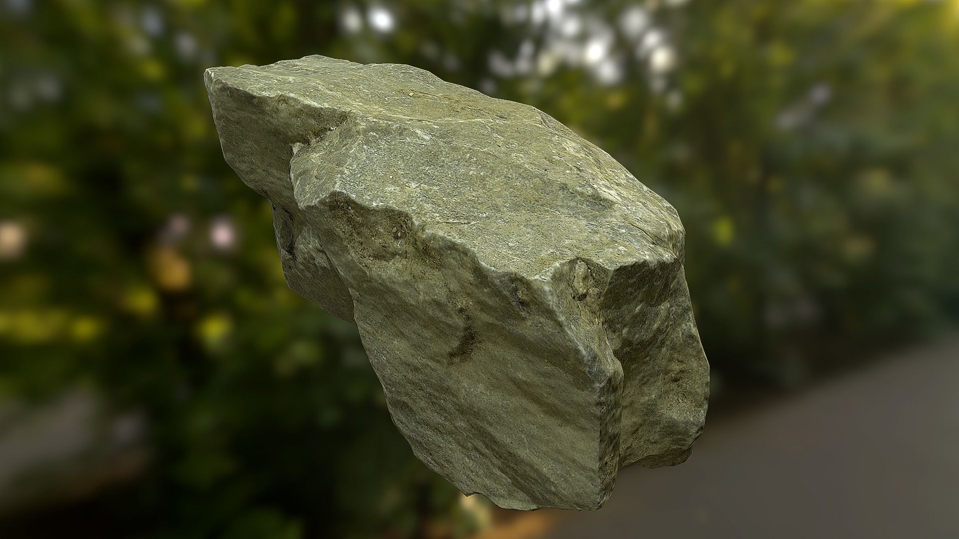 Rock low poly 3D model piece of Low-poly 3D model_5
