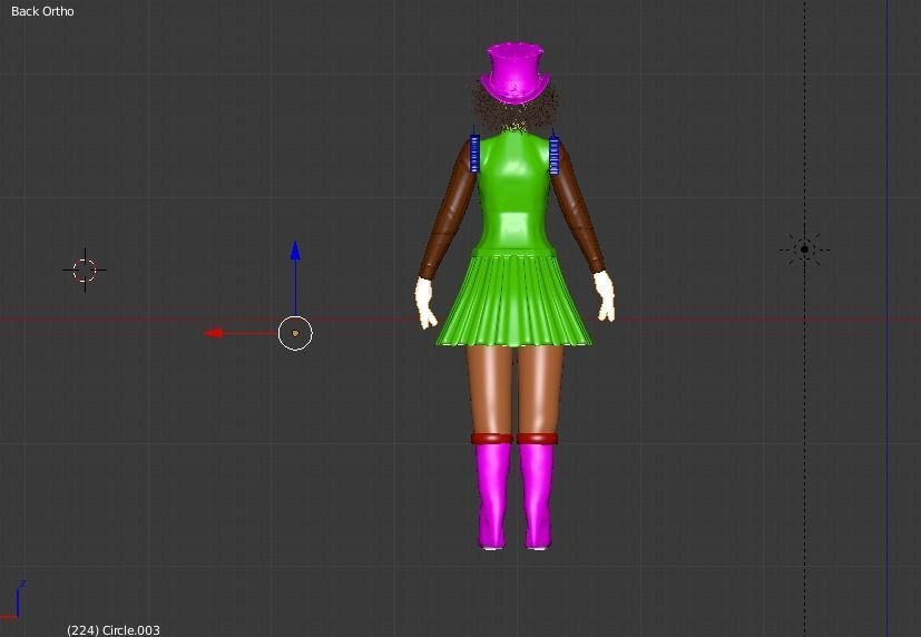 chilo girl Free 3D model_2