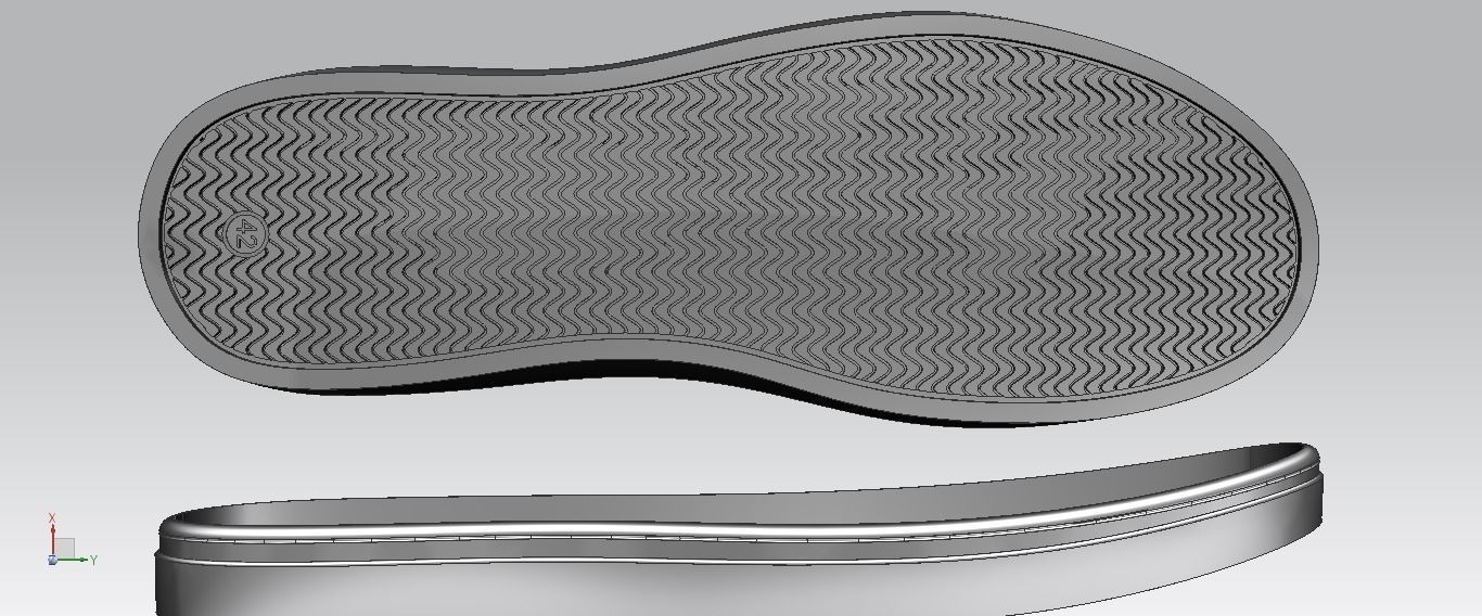 boot footwear shoe canvash snekears last shoelast sole outsole i 3D print model_2