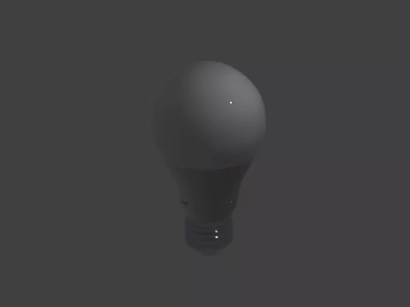 LED Lightbulb 3D model_0