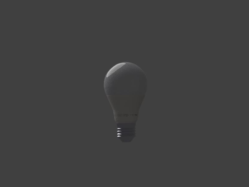 LED Lightbulb 3D model_2
