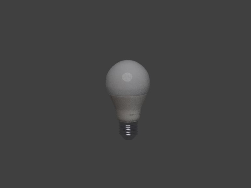 LED Lightbulb 3D model_1