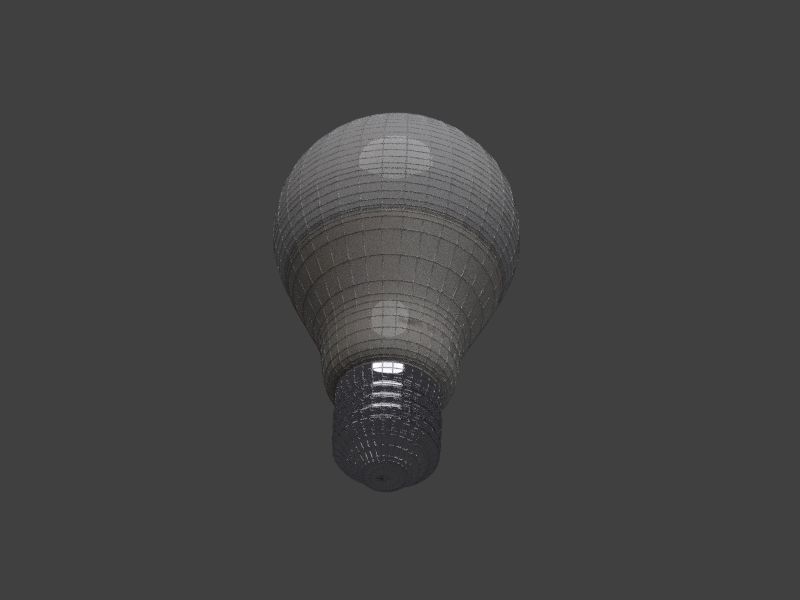LED Lightbulb 3D model_4