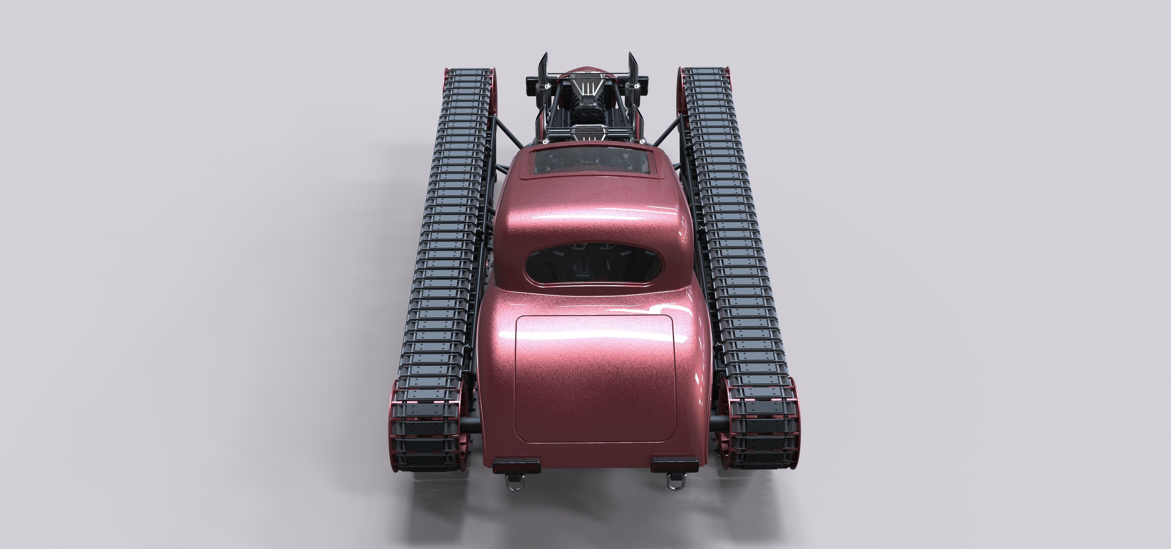 Tracked Hot rod 3D model_12