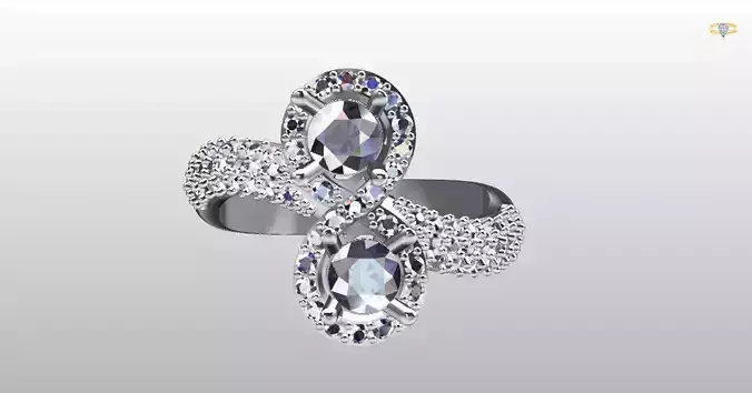 Ring 2 Stone 3D print model