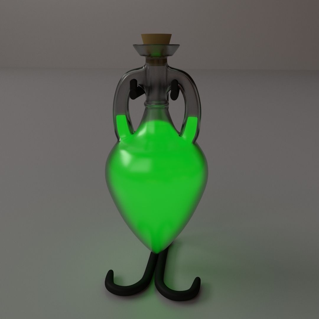 Potion Bottle 3D model_2