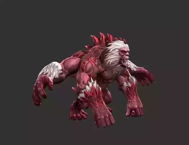 anthropopithecus demon with hair