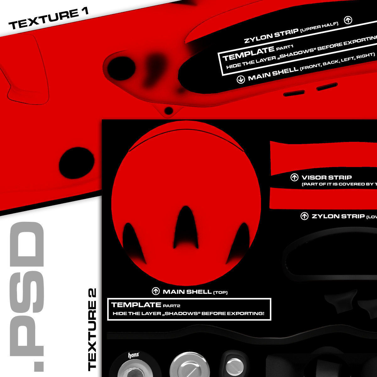 Sebastian Vettel 2015 style Racing helmet 3D model_11