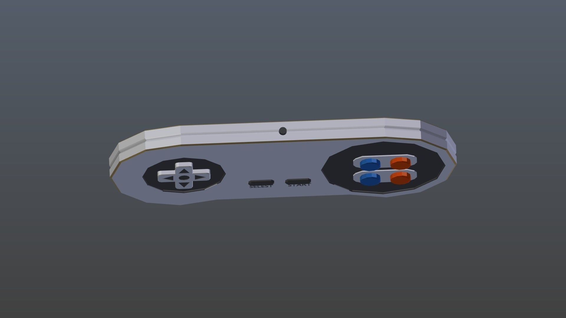 Low poly Game Controller 1 Low-poly 3D model_3