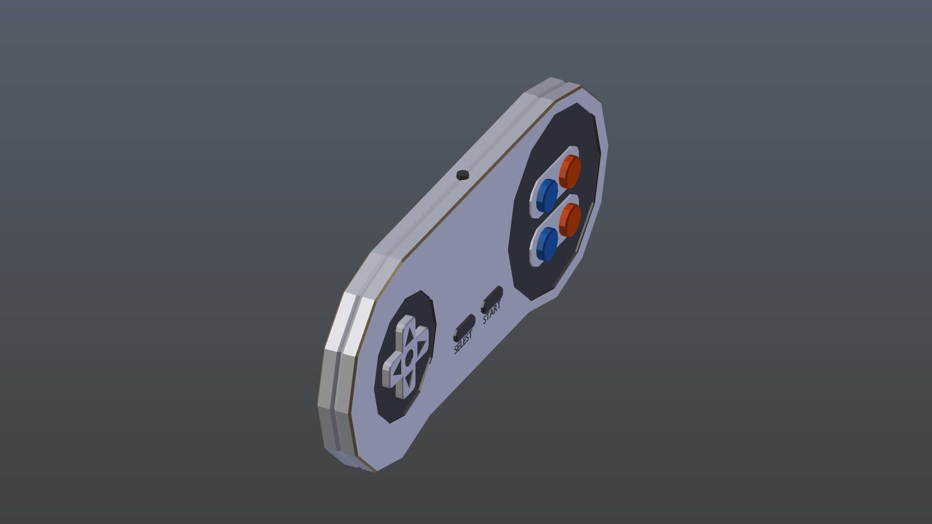 Low poly Game Controller 1 Low-poly 3D model_5