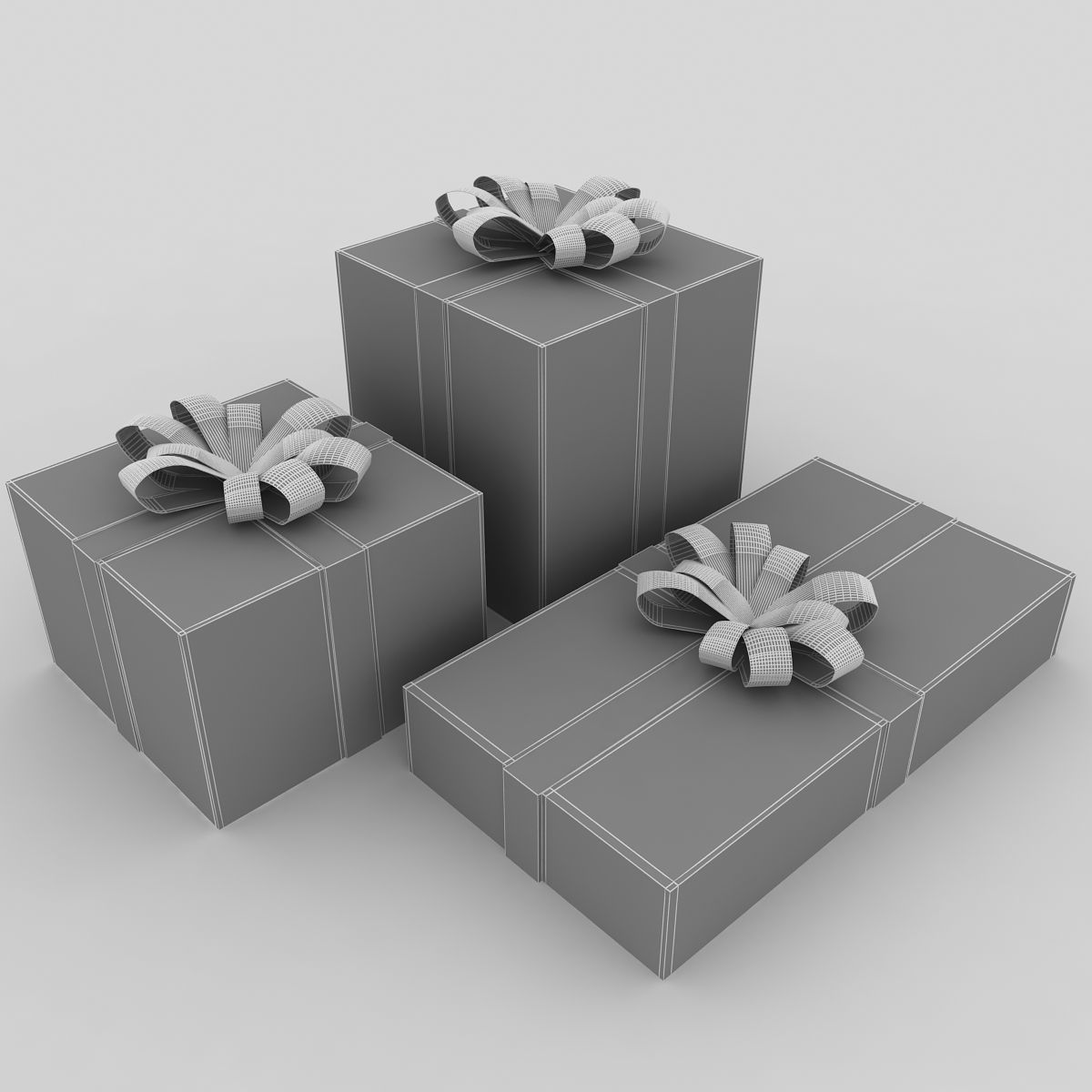 Gift Box 3D model_3