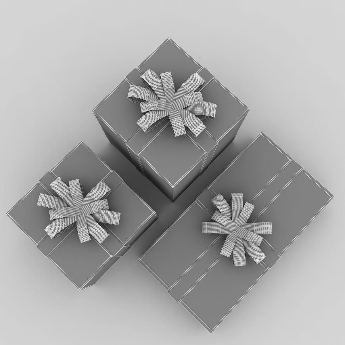 Gift Box 3D model_4