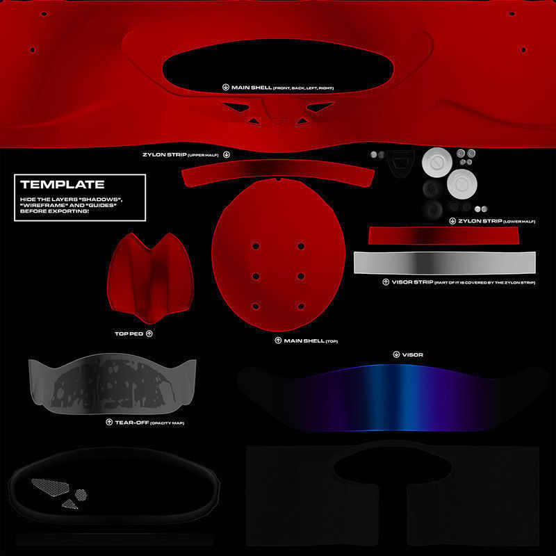 Fernando Alonso 2014 style Racing helmet 3D model_8