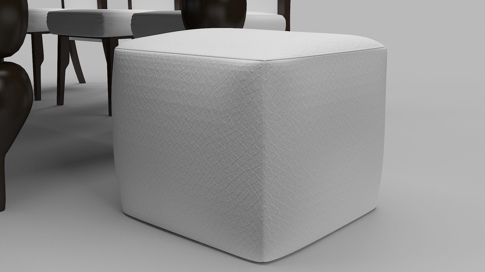 Dinning Table Set 3D model_1