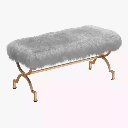 Bernice Wood Entryway Bench 3D model