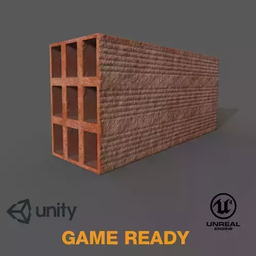 Brick Realistic - Low Poly - Game ready unity bricks