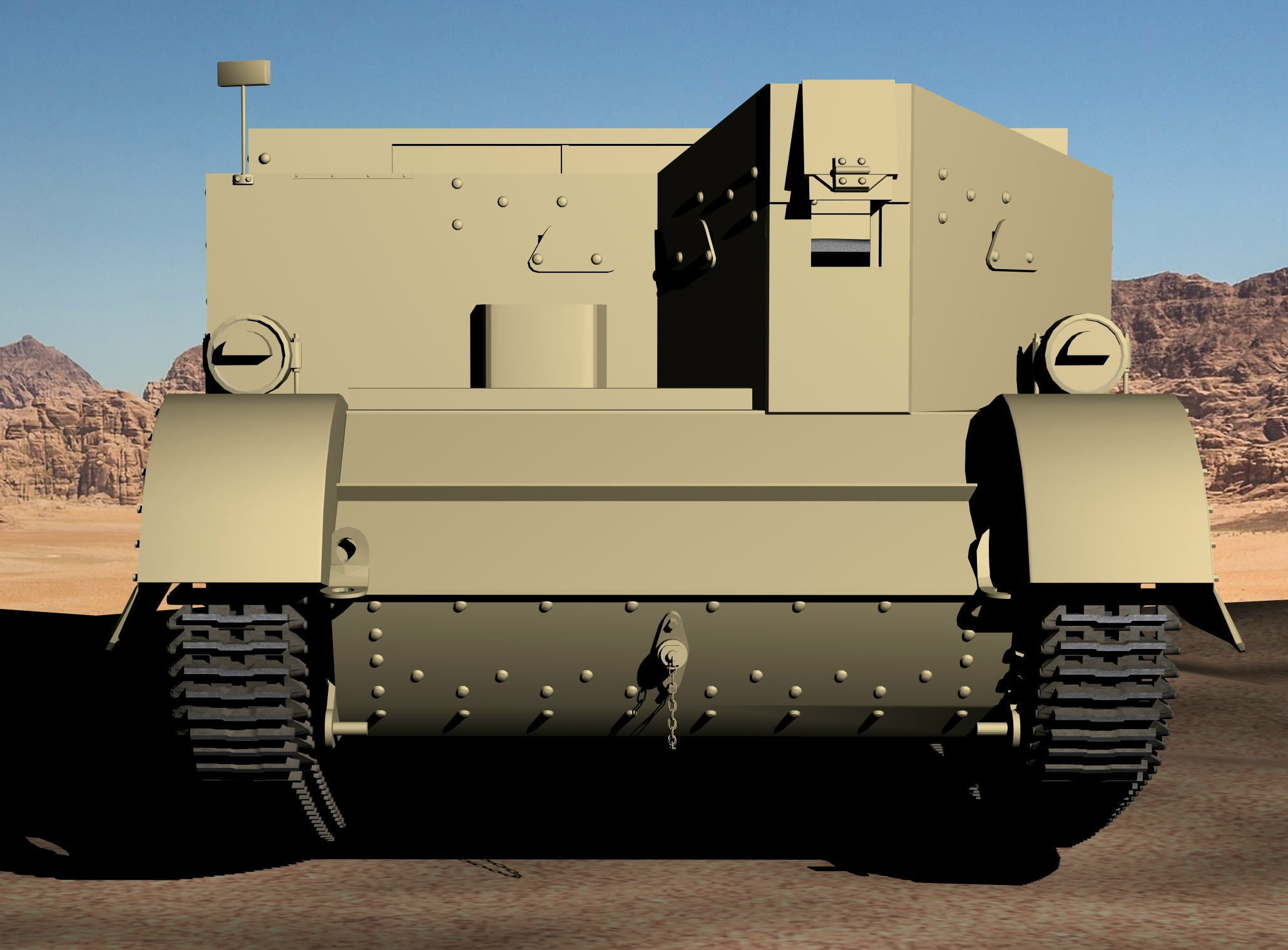 WWII Bren Gun Carrier 3D model_1