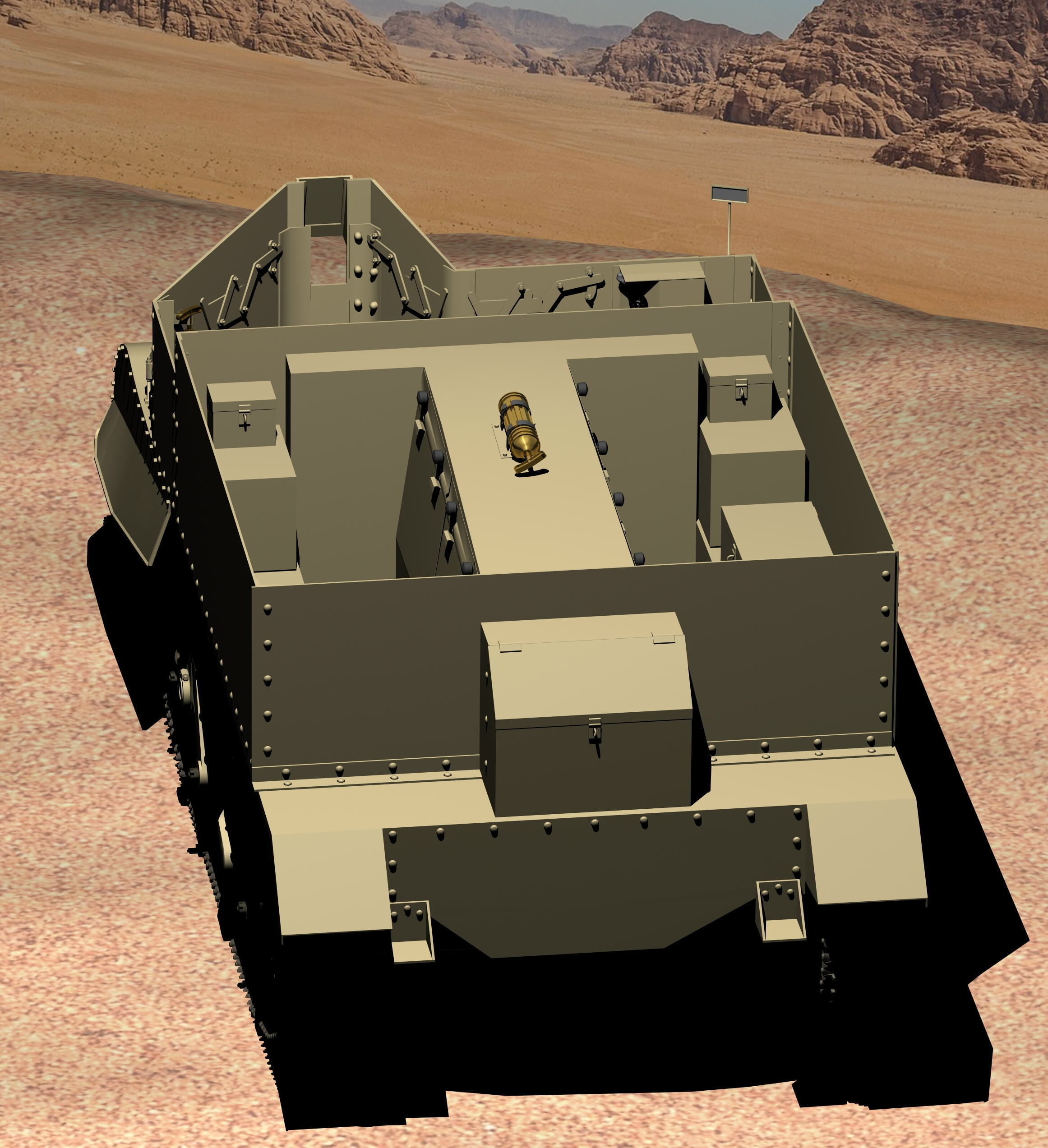 WWII Bren Gun Carrier 3D model_11