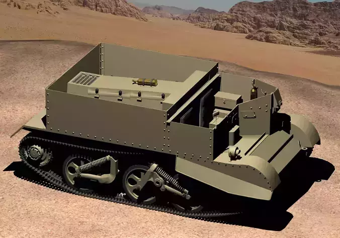 WWII Bren Gun Carrier 3D model
