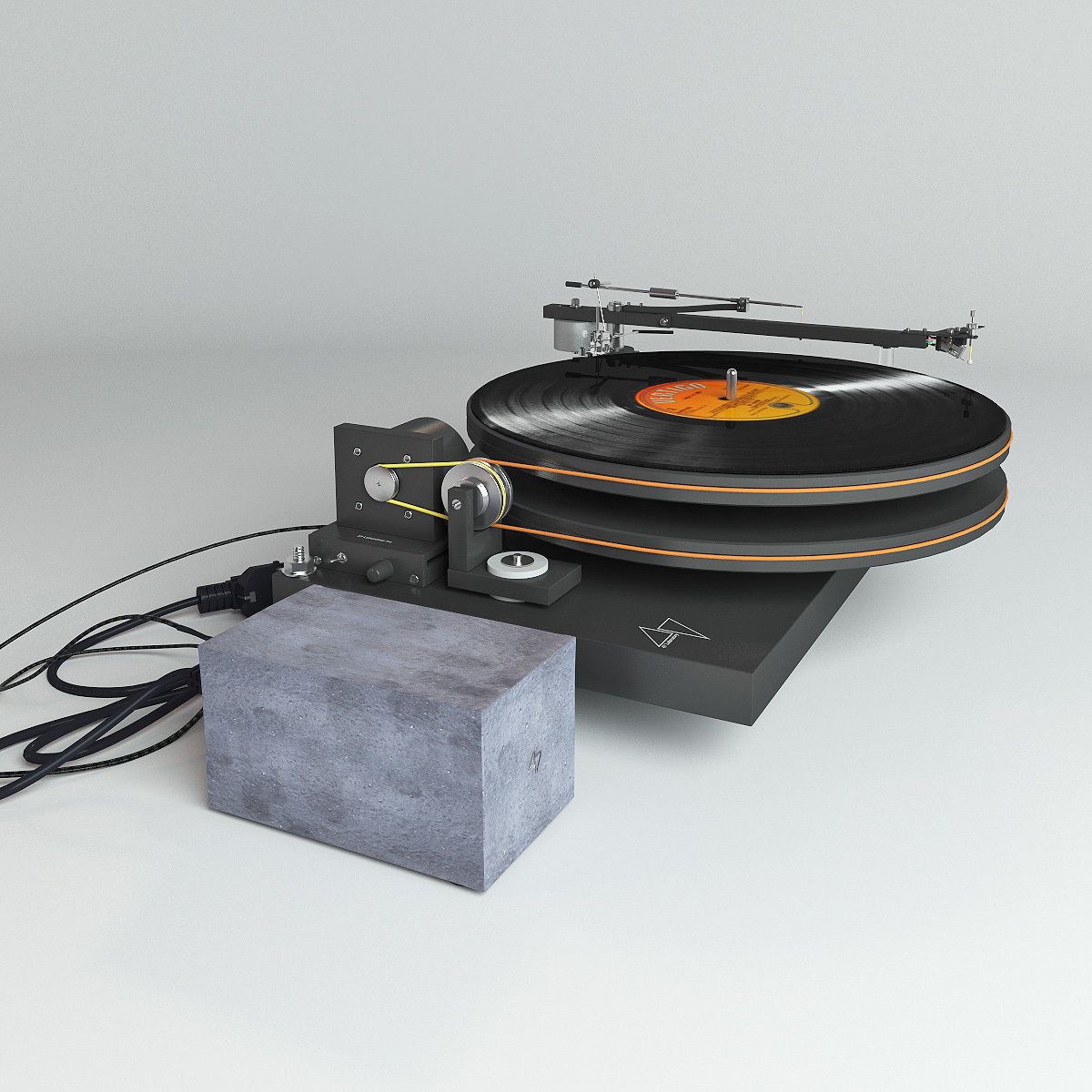 Vinyl player 47 Laboratory 4724 Koma 3D model_10