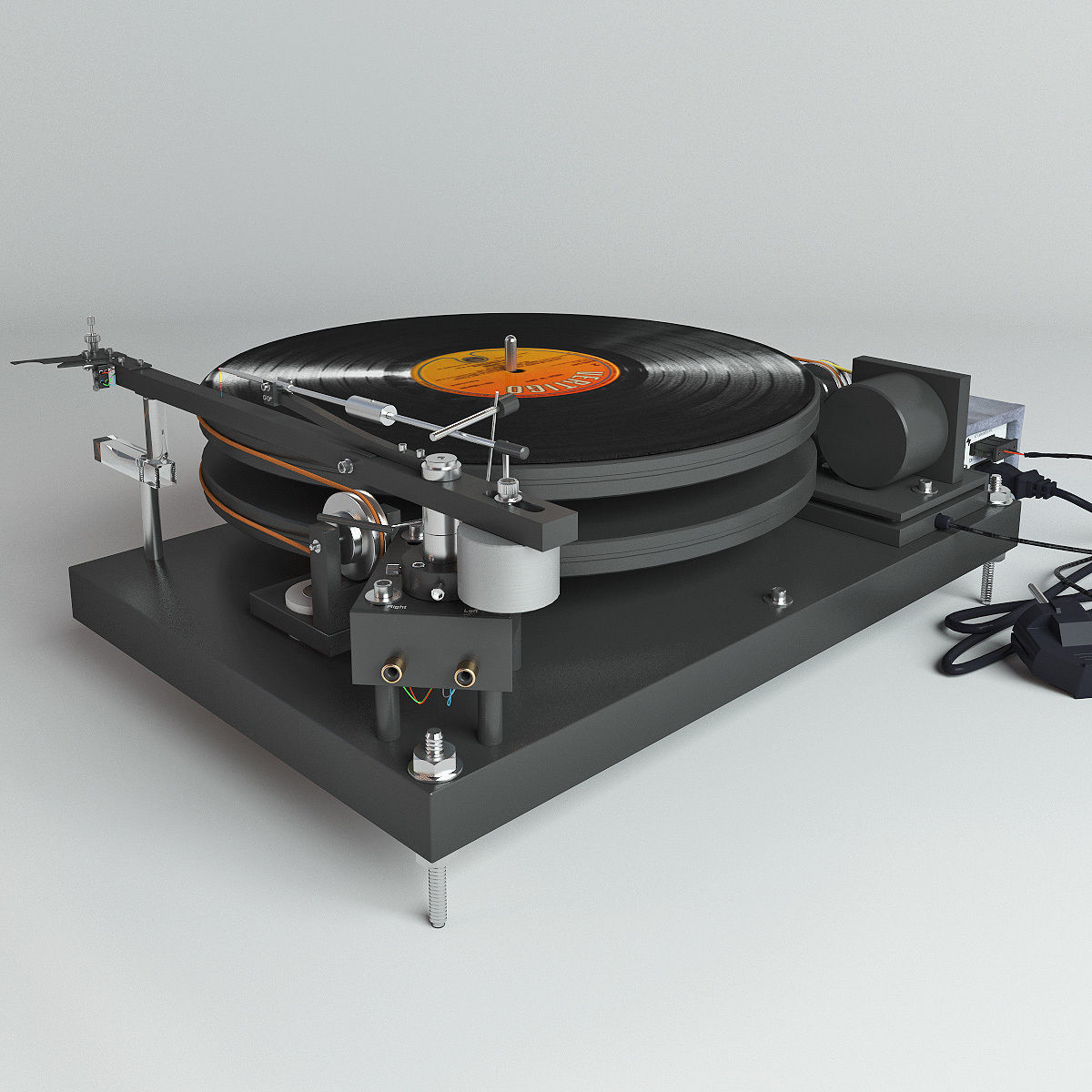 Vinyl player 47 Laboratory 4724 Koma 3D model_8