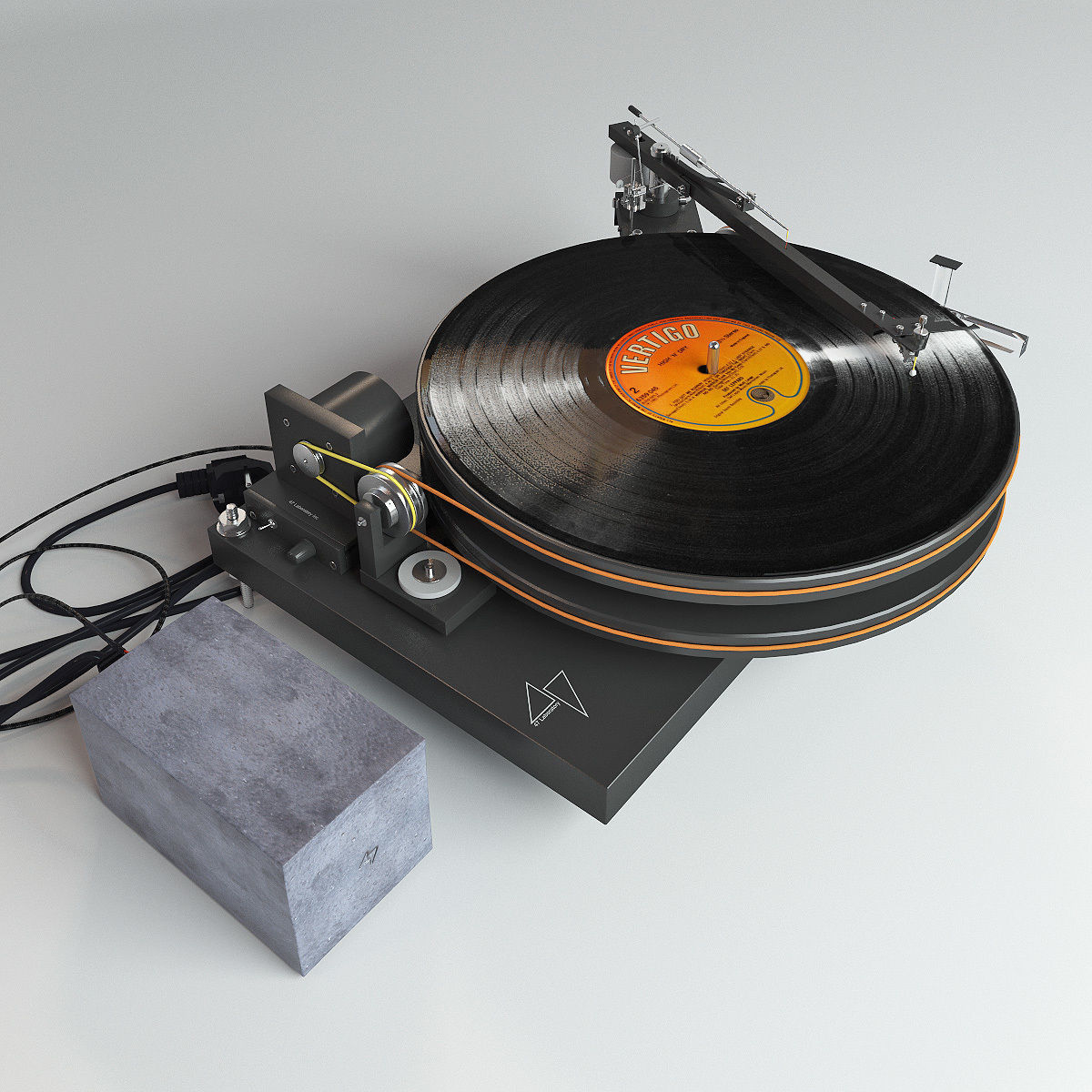 Vinyl player 47 Laboratory 4724 Koma 3D model_2